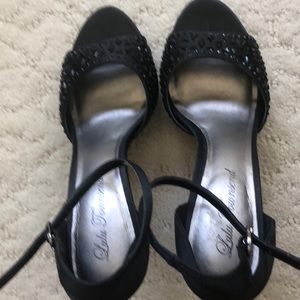 Lulu Townsend black satin shoes